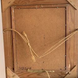 Antikt oliemaleri med blomstermotiv, Carl Mller