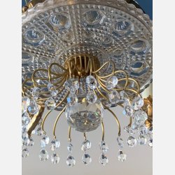 Antik lysekrone i messing