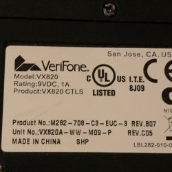 Dankortterminaler verifone vx820 - pris pr. stk.