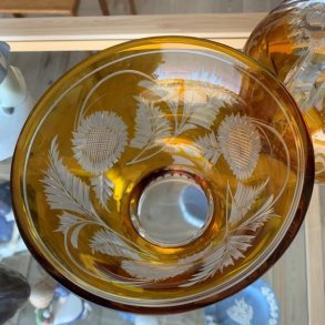 Retro skl i bhmisk krystal