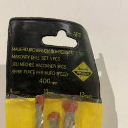 400mm bor 8 10 12mm - st 3stk.