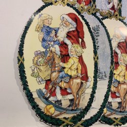 Jule dekoration 18 stk. til ophng, billede p for og bagside