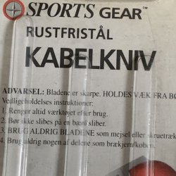 Kabelkniv - rustfri kniv