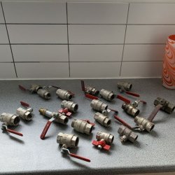 Stophaner - stopventiler lot - parti 1" og 3/4" nye, brugte