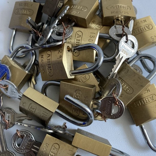 Abus 25mm hngels Brugt