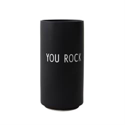 Favoritvase YOU ROCK fra Design Letters, sort