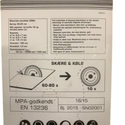 Diamantklinger 125mm