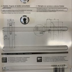 Abus vinduesl�s m/alarm