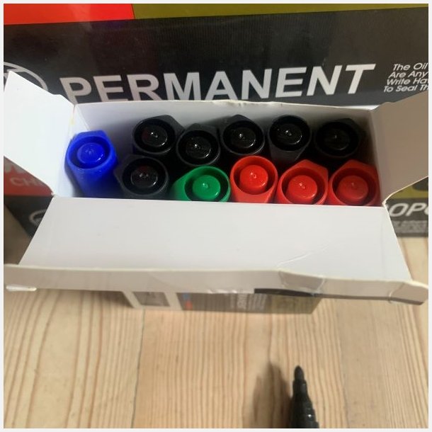 Tusch, permanent - 120stk. Restvare